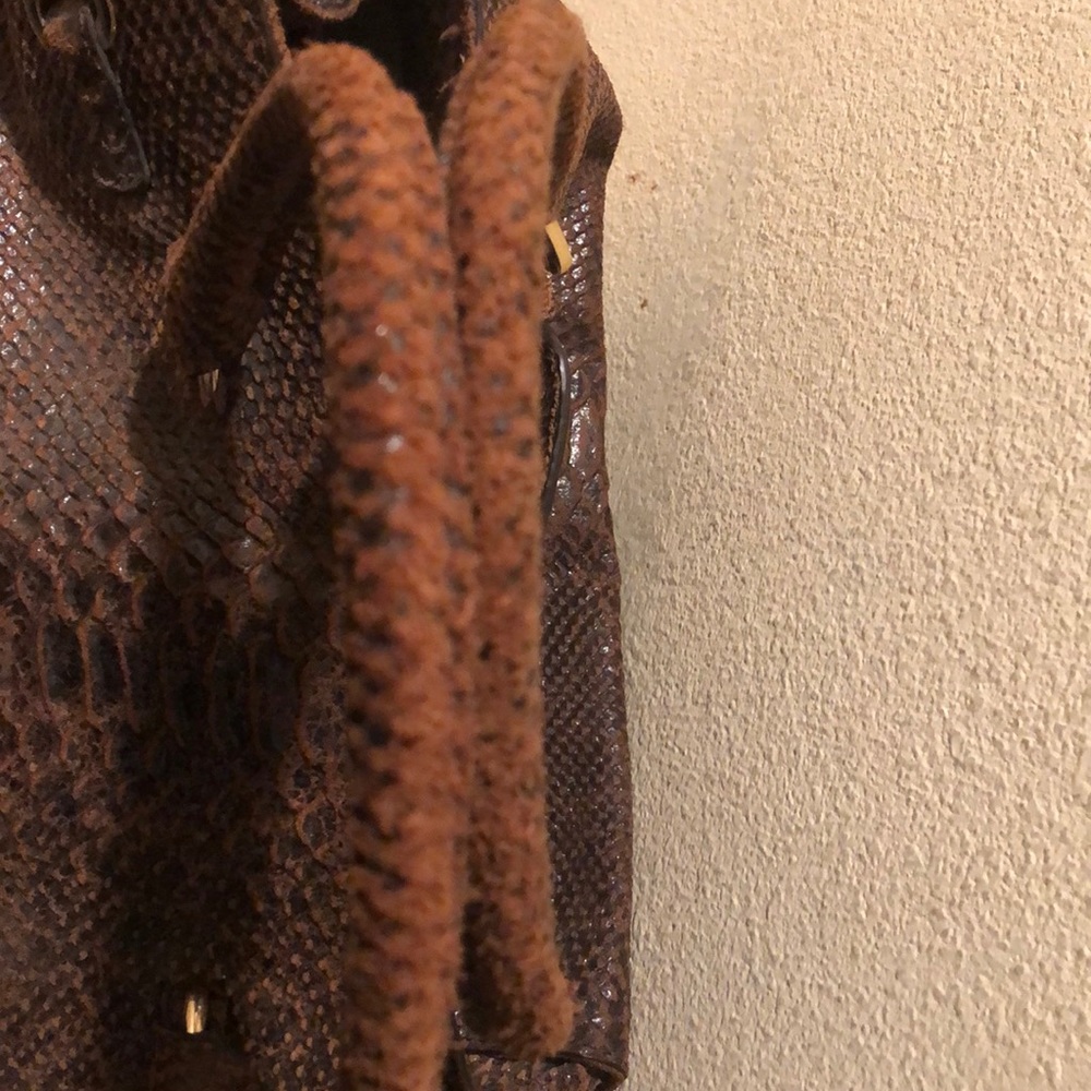 Michael Kors Satchel Brown Python Print. E - image 4